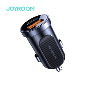 JOYROOM- C-A08 30W Mini Dual-Port (PD+QC3.0) Smart Fast Car Charger-Black