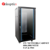 27U NETWORK CABINET FREESTANDING 600X1000 WITH FAN PDU -Teleoptics